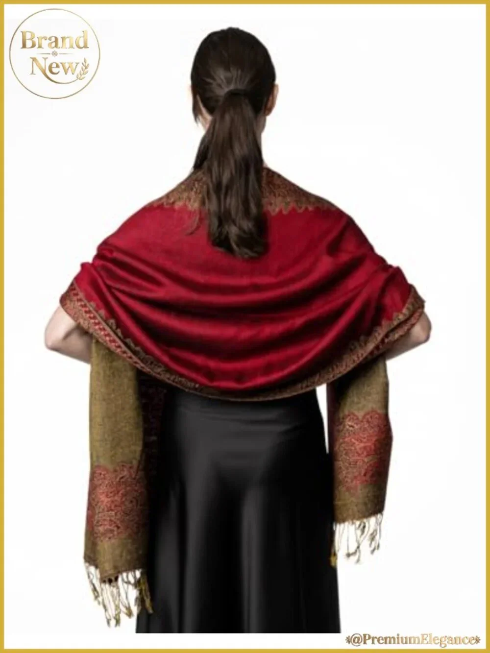 Viscose Acrylic Pashmina Shawl Wrap Women Paisley Evening Scarf